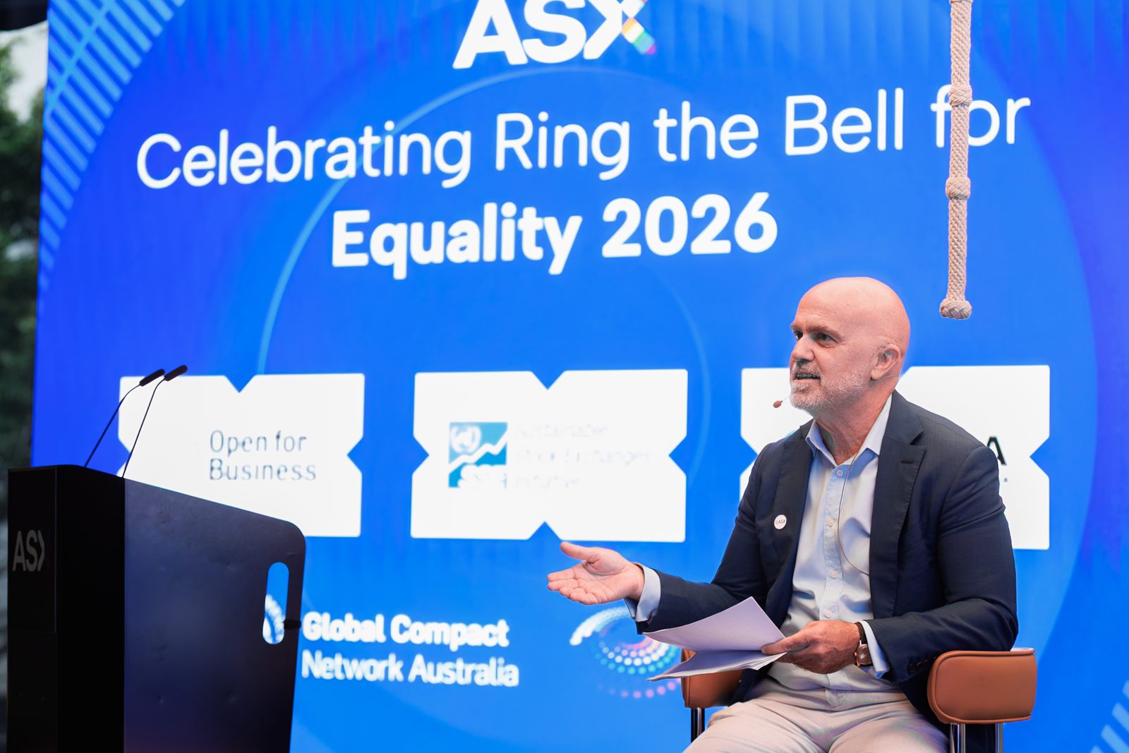 Speaking at Celebrating Ring the Bell for Equality 2026 at the ASX
