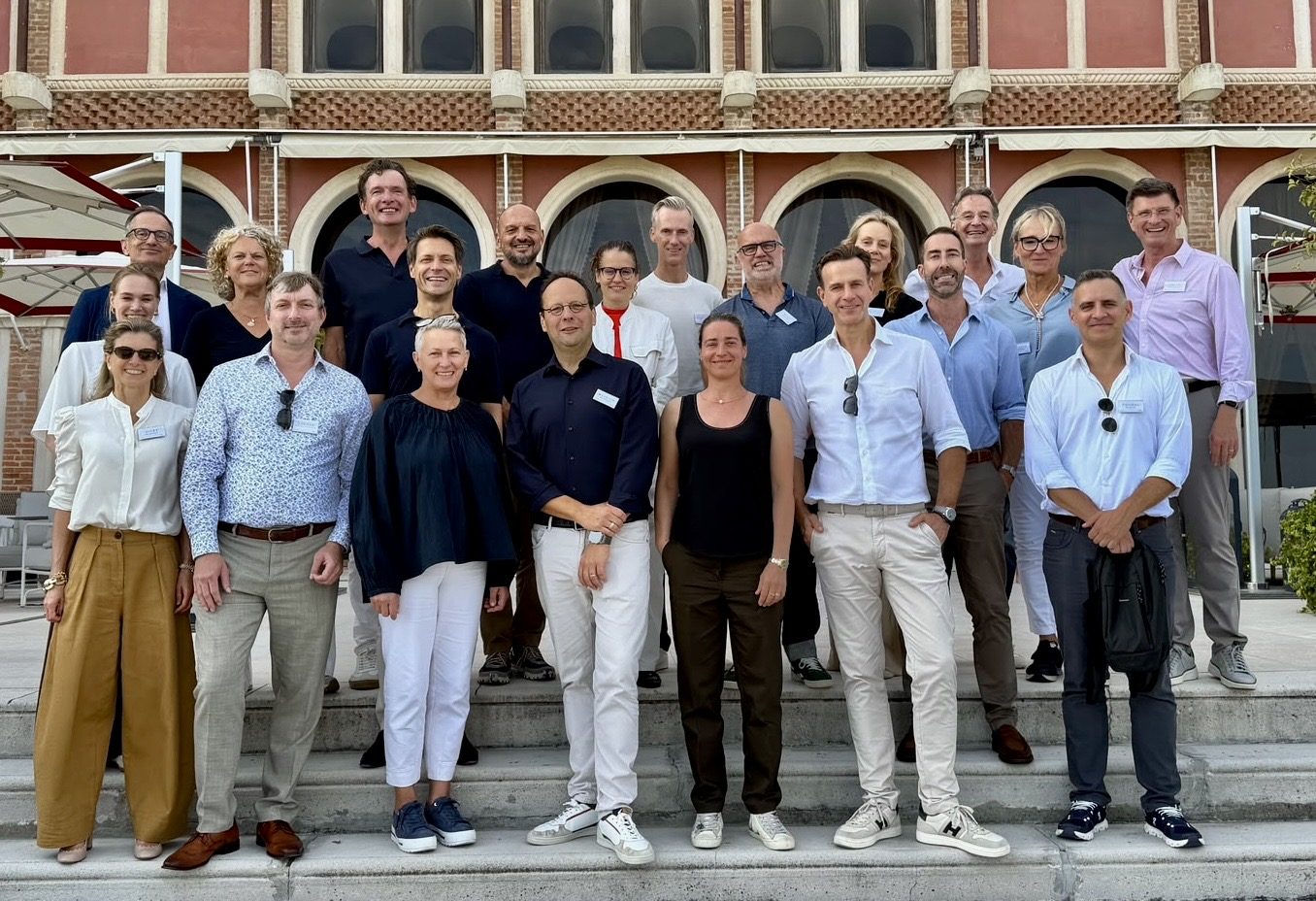 Group photo of senior LGBTQ+ leaders at the LGBTQ+ Leadership Event in Venice, September 2026